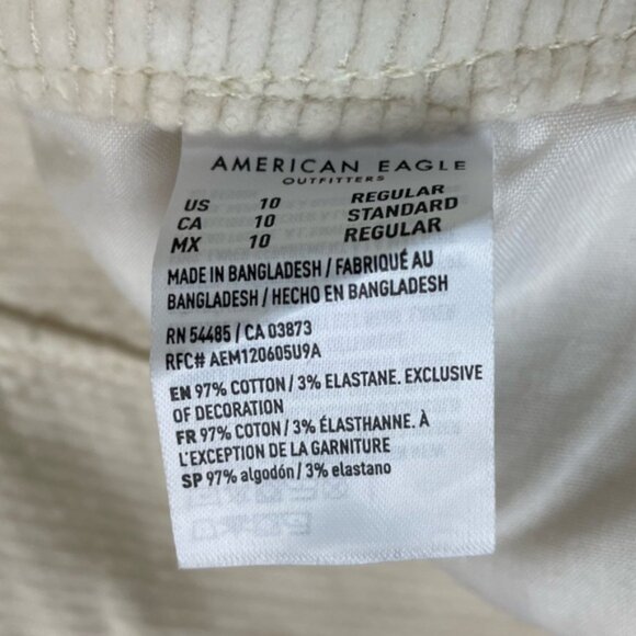American Eagle NWT Zip-Up Corduroy Mini Skirt Size 10 - Picture 5 of 9